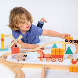 Farmyard Wooden Train Set