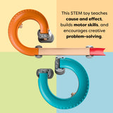 Kullerbu Colorful Curves - Build & Grow Ball Track Set