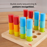 Colorful Towers Wooden Stacking Game